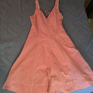 Maeve Corset Style Dress in Coral Pink